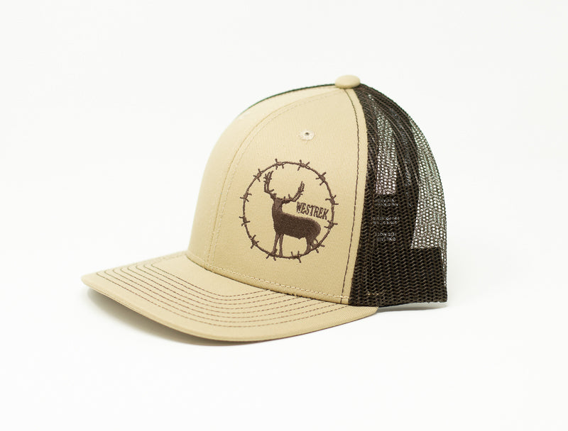 Barbed Wire Buck, Tan/Dark Brown