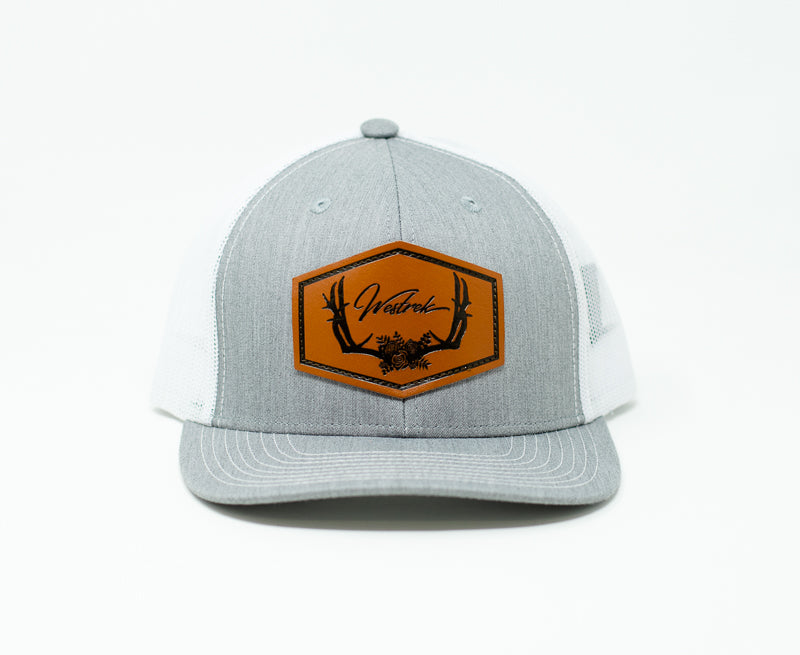 Grey Floral Antler