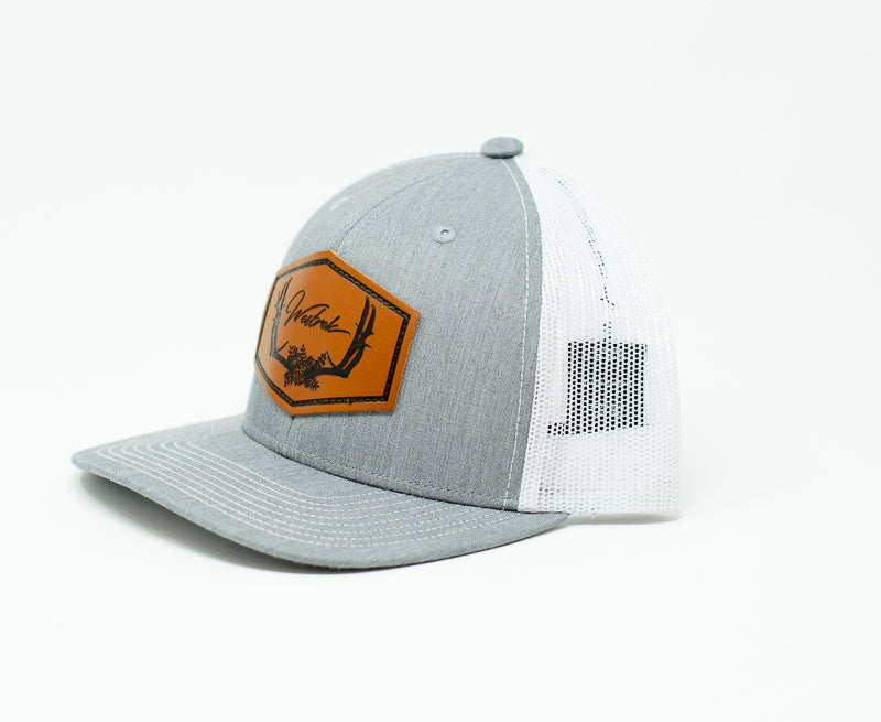 Grey Floral Antler