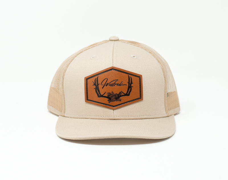 Tan Floral Antler