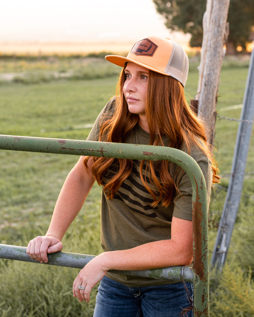 Peach Floral Antler