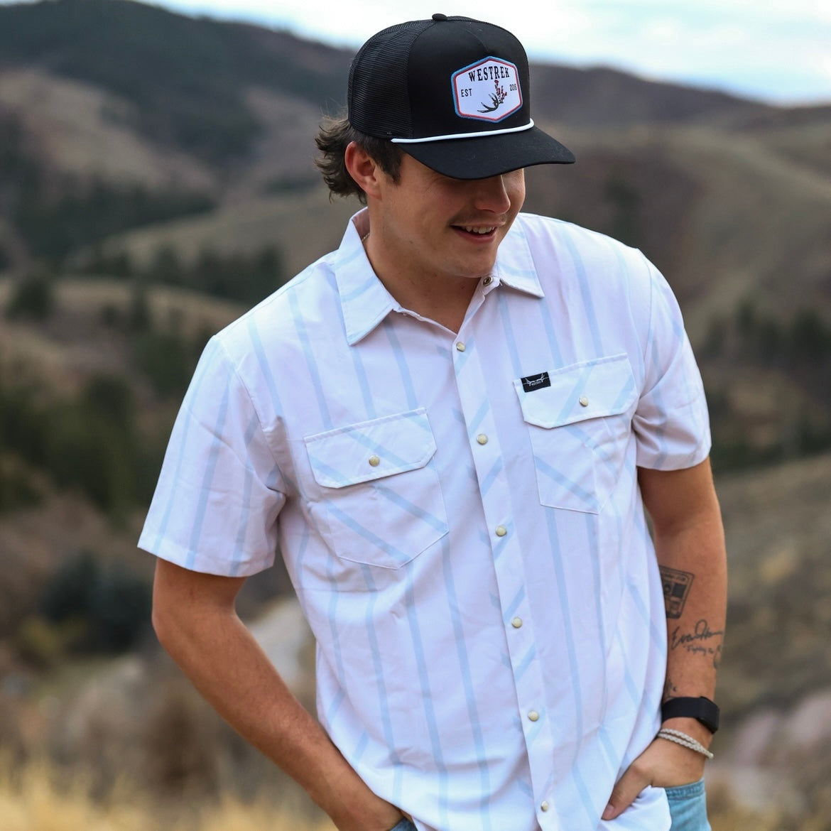 Rowdy Pearly Snap/Button-up shirts