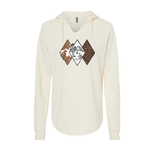 Cowhide design hoodie- "Bone" color
