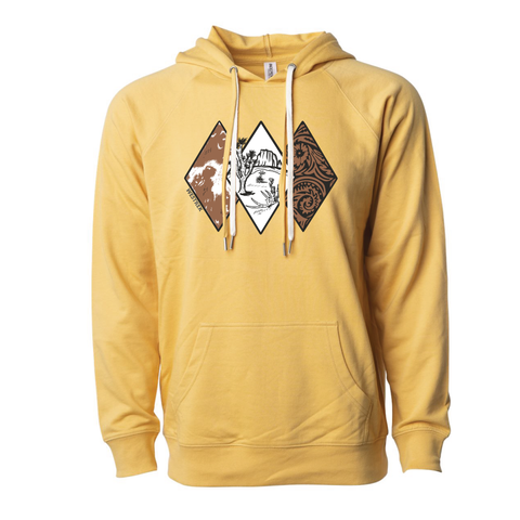 Gold Cowhide design hoodie