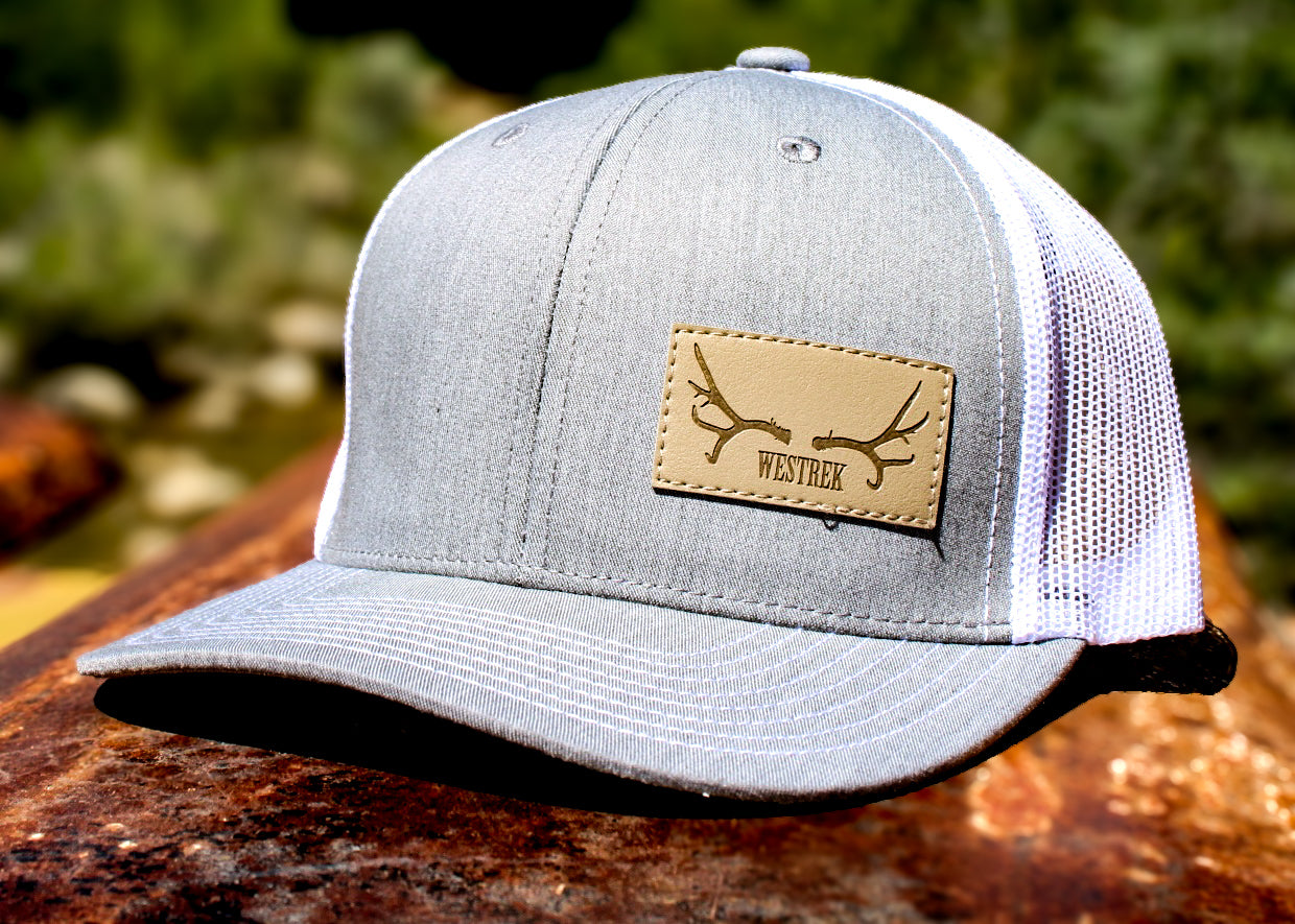 Heather Grey/white with tan patch