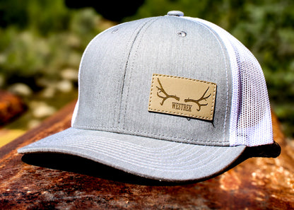 Heather Grey/white with tan patch