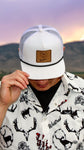 White Elk Skull 5 Panel Rope Hat