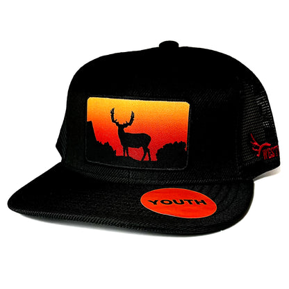 Youth Mule Deer Sunset Hat