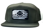 Green Laser Mesh American Skull Buck 7 Panel