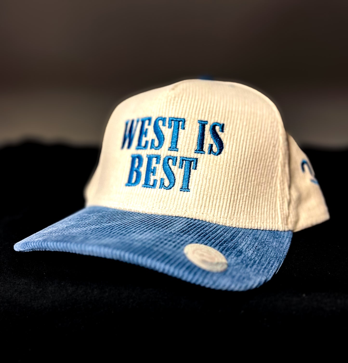 West Is Best Blue Corduroy