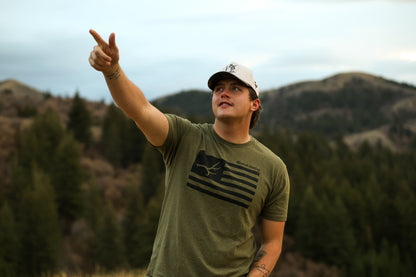 Freedom Flag Shirt (Military Green)