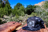 Black camo Laser mesh hat