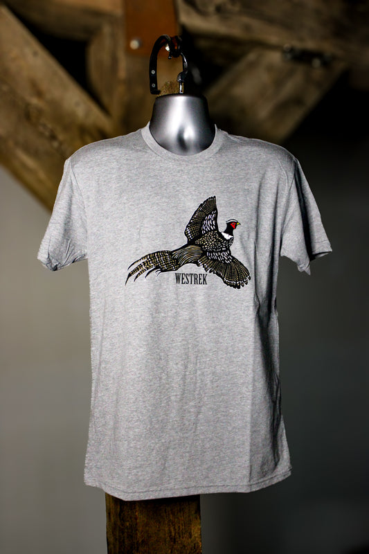 Rooster Tee- Gray