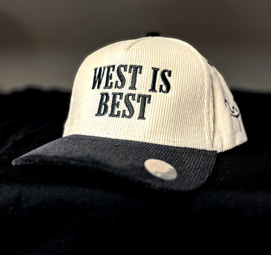 West Is Best Black Corduroy