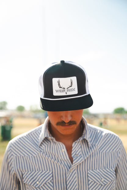 Black/White Lightning Wes Hat