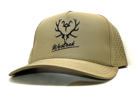 Tan WT Elk Skull Laser Mesh 5 Panel