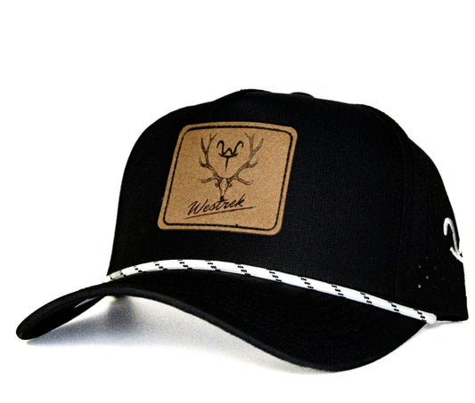 “The Blazer” Trucker Hat – Leather Patch & Laser Mesh | Western Performance Hat | Westrek