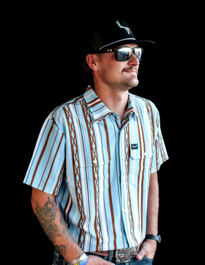 Westrek Blue Mesa | Men’s Short Sleeve Pearl Snap Shirt