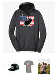 Elk Flag Hat, Tee, Hoodie Bundle 2