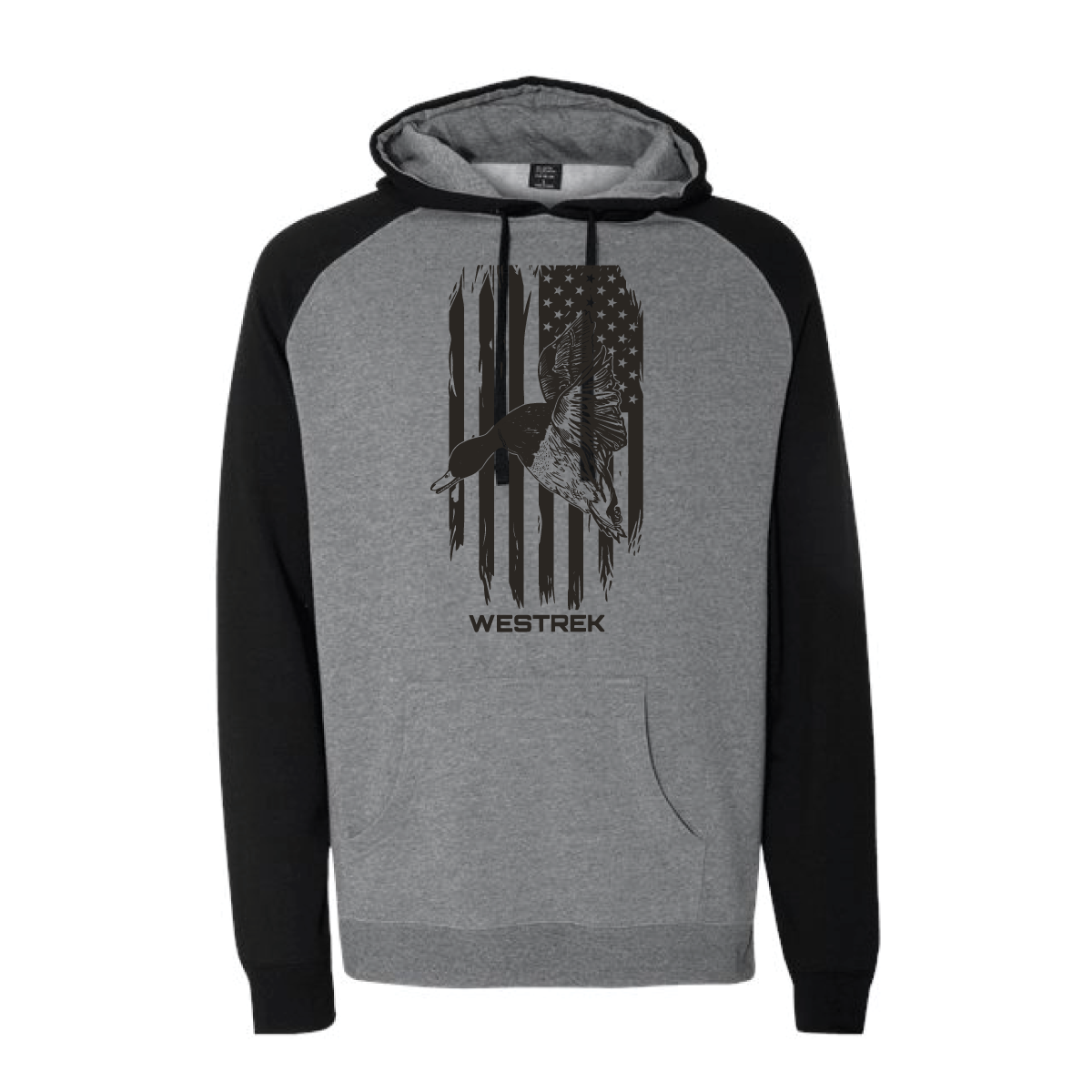 Freedom Flyer Black sleeve Duck hoodie