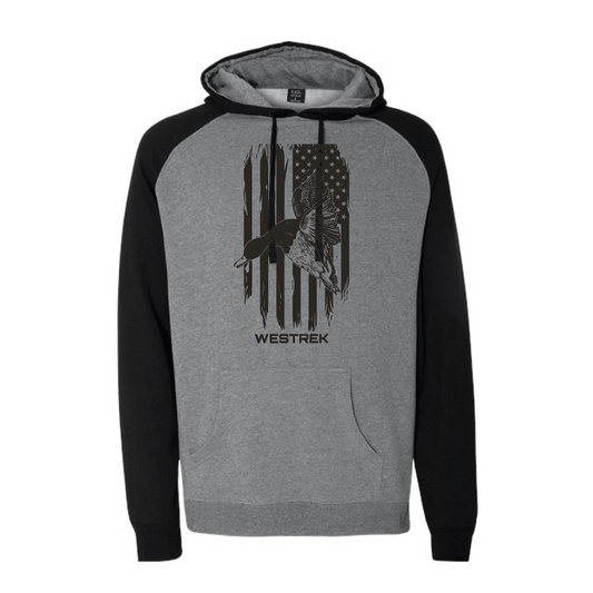 Freedom Flyer Black sleeve Duck hoodie