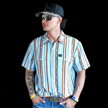 Westrek Blue Mesa | Men’s Short Sleeve Pearl Snap Shirt