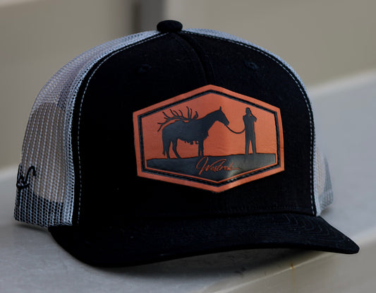 Black curved brim packout