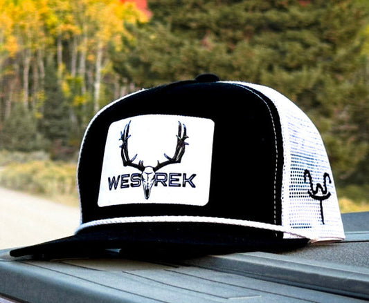 Black/White Lightning Wes Hat