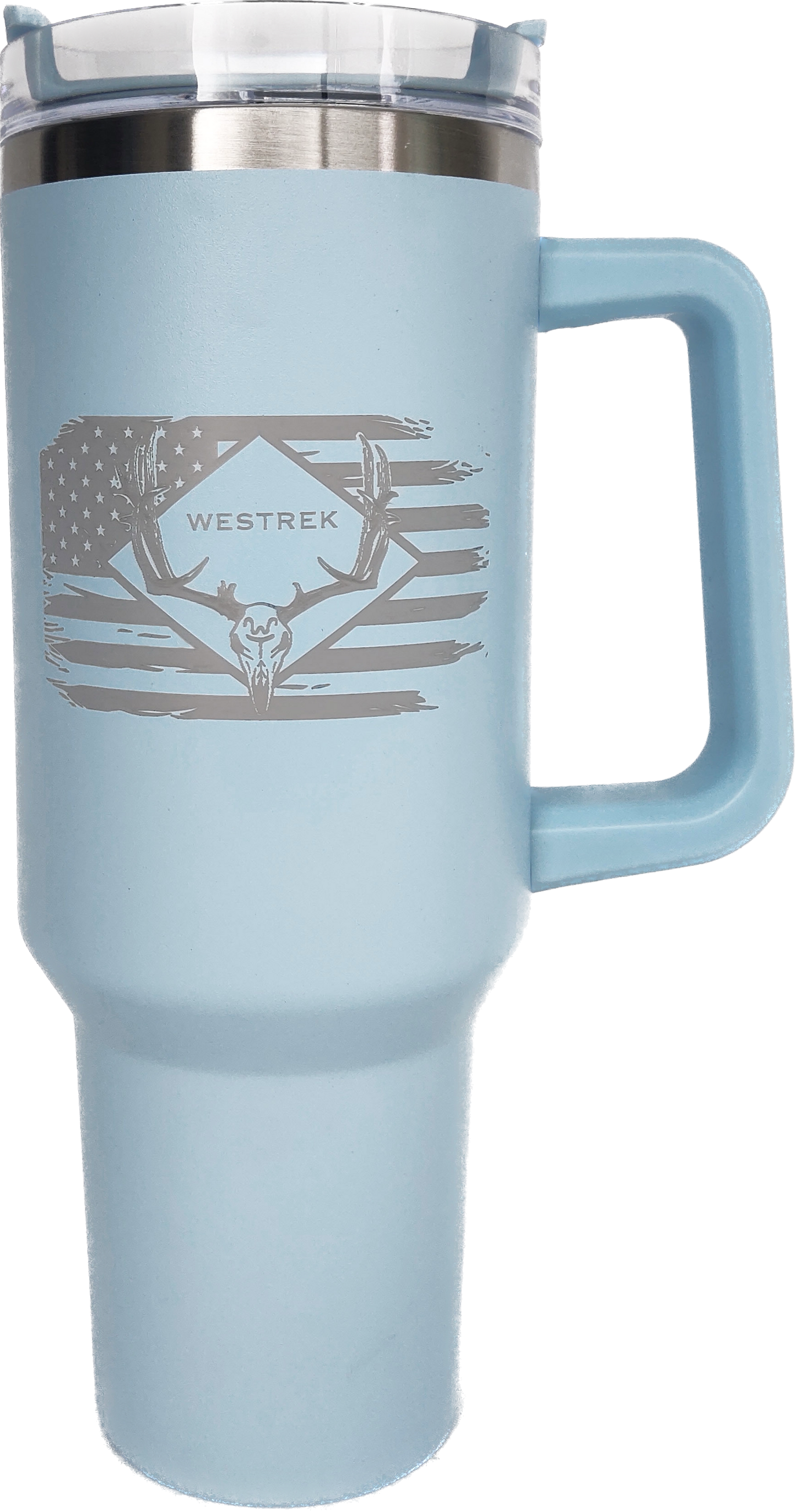 40oz Westrek Tumbler (White, Light Blue, Black)