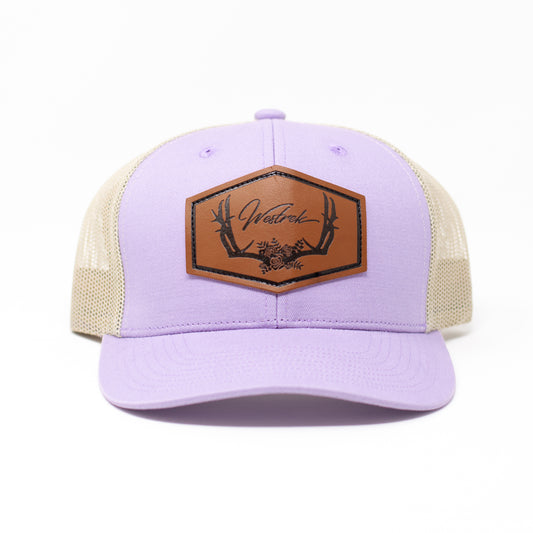 Lilac Floral Antler