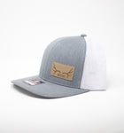 Heather Grey/white with tan patch