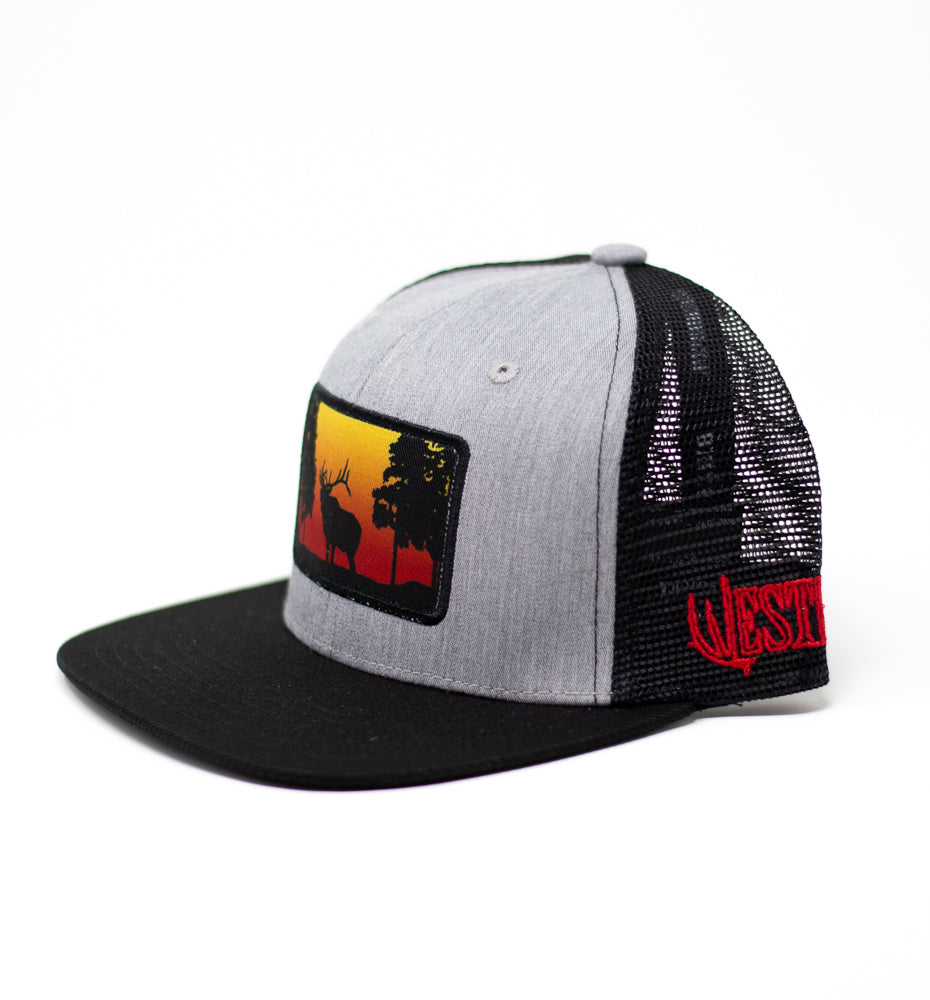 Heather Grey Sunset Elk Hat