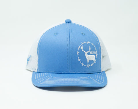 Barbed Wire Buck, Light Blue