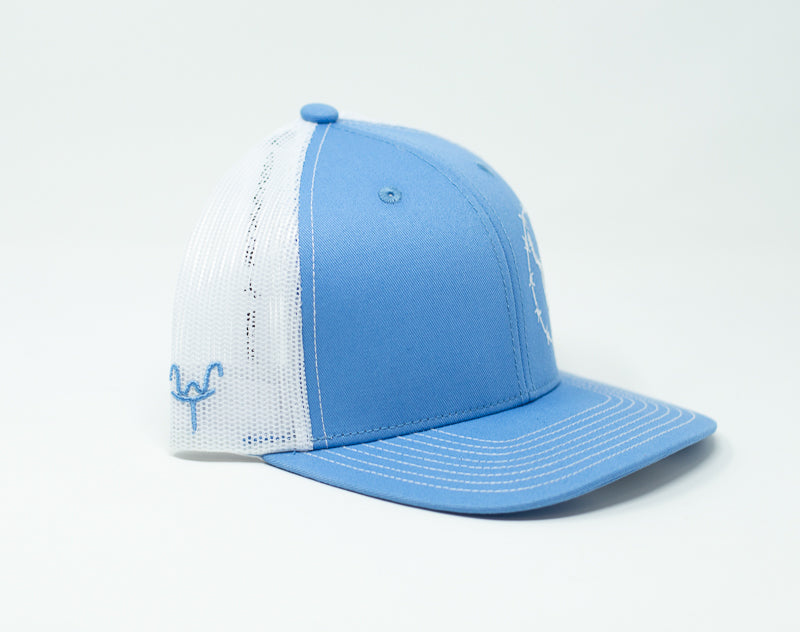 Barbed Wire Buck, Light Blue