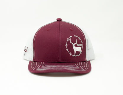 Barbed Wire Buck, Maroon