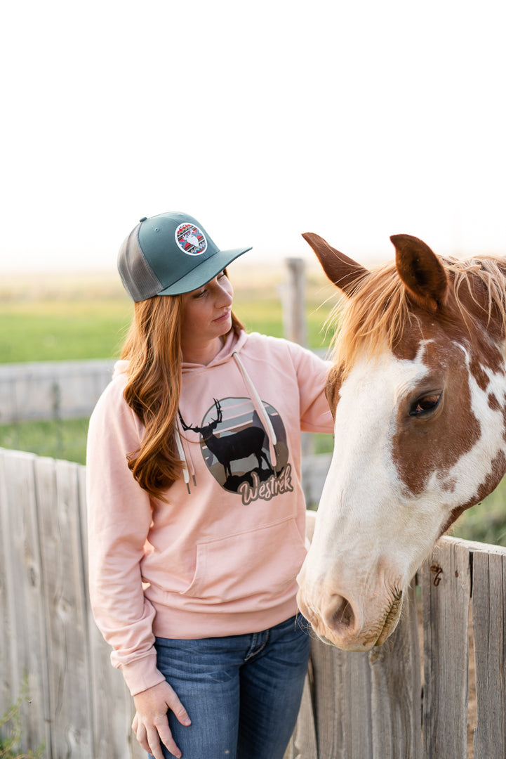 Rose Landscape Buck Hoodie