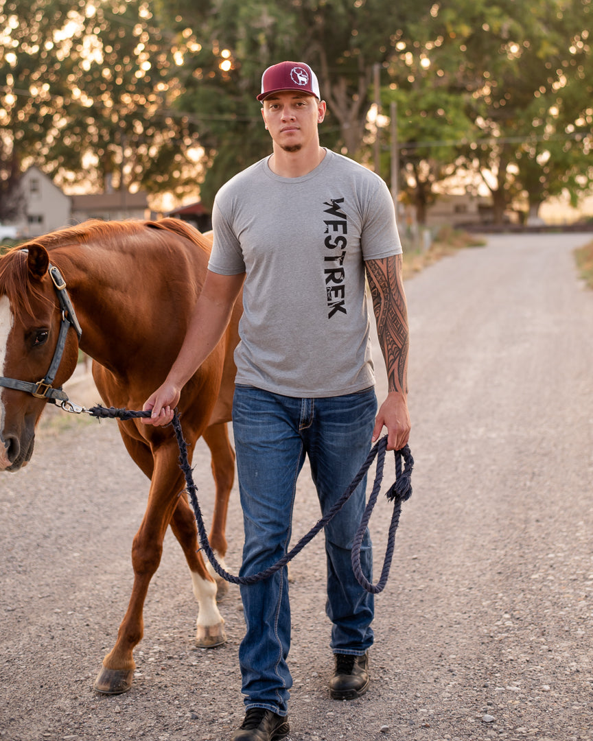 Barbed Wire Buck, Maroon