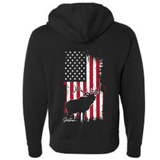 WT Elk Flag Hoodie