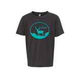 Youth Teal/Charcoal Deer Shirt