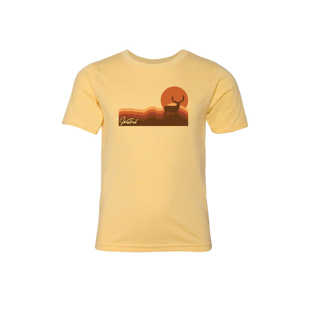 Youth Yellow Sunset Buck Shirt