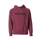 Youth Crimson Heather Block Letter Hoodie