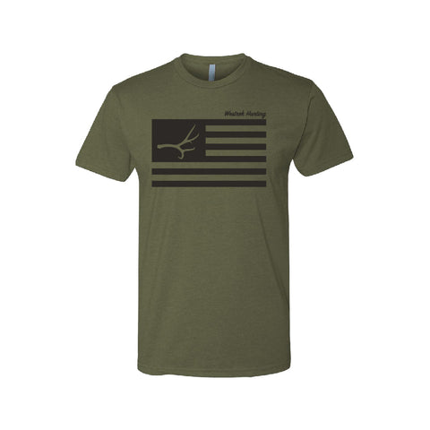 Freedom Flag Shirt (Military Green)